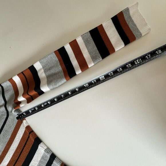 Karen Millen || Women's Boat Neck Sweater Dress Striped Midi Dress Medium - Picture 12 of 14